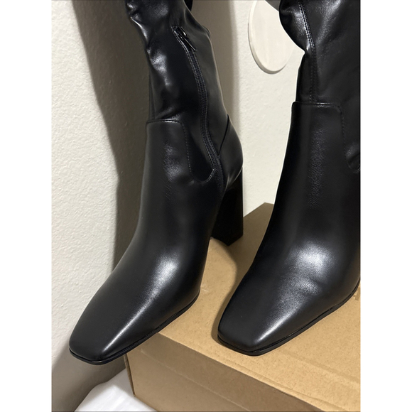 Steve Madden Womens LAMARCA Black Knee-High Boots 11 - Picture 4 of 5